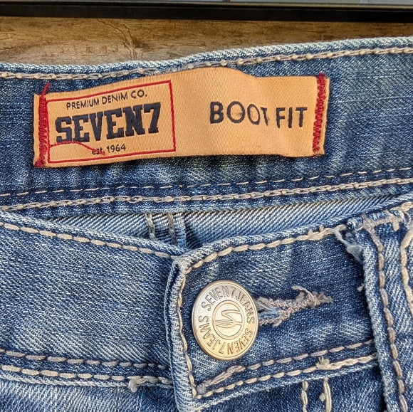 Seven7 Men's Bootcut Denim Jeans 34x34 - Picture 2 of 5